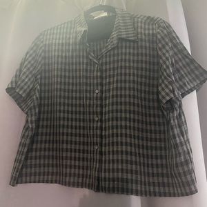 Babaton checkered blouse size L